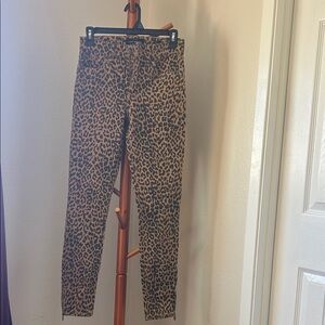 Lucky Brand Tan and Black Leopard Print Pants
